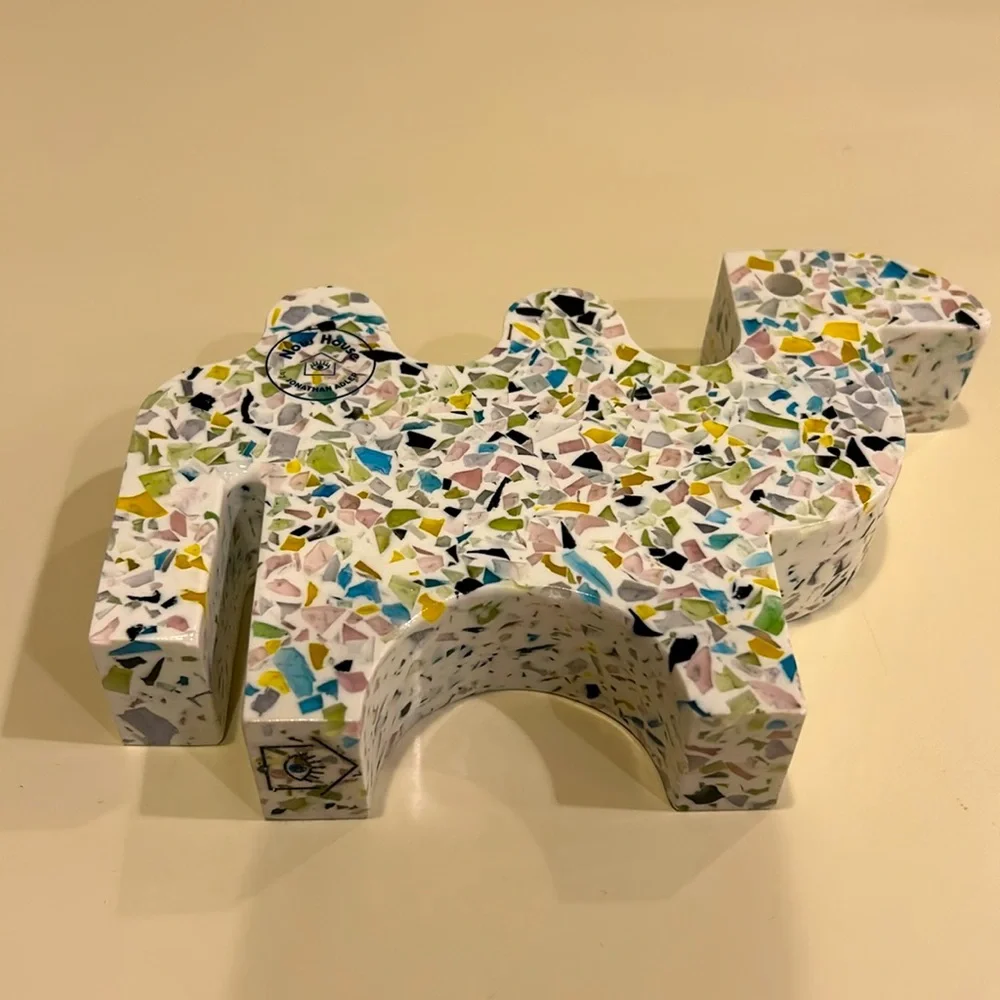 Now House by Jonathan Adler Terrazzo Camel Figurine Stylish Speckled Decor